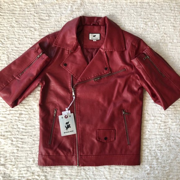ASOS Other - Red Leather Jacket